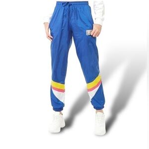 NWT 90’s Retro Windbreaker Wind Pants Women’s Small USA Blue Forever 21